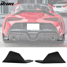 Load image into Gallery viewer, 2020-2025 Toyota GR Supra Rear Bumper Splitters AG Matte Black Aprons