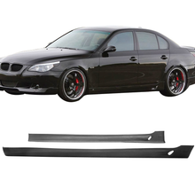 Load image into Gallery viewer, 2004-2009 BMW E60 5-Series A STYLE Side Skirt Rocker Panel Extension