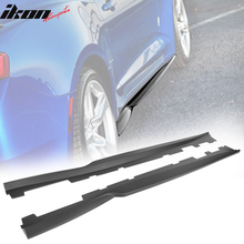 Load image into Gallery viewer, 2016-2024 Chevy Camaro A Style Matte Black Side Skirts ABS
