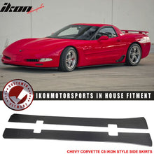 Load image into Gallery viewer, 1997-2004 Chevy Corvette C5 IKON Style Side Skirts Carbon Fiber