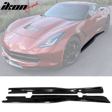 Load image into Gallery viewer, 2014-2019 Chevrolet Corvette C7 Side Skirts Z07 Style Unpainted Black