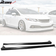 Load image into Gallery viewer, 2012-2015 Honda Civic Sedan Side Skirts Extention JDM Mug Style Black