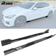 Load image into Gallery viewer, 2014-2023 Infiniti Q50 IKON Style 4PC Side Skirt PP