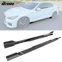 Load image into Gallery viewer, 2014-2023 Infiniti Q50 IKON Style 4PC Side Skirt PP