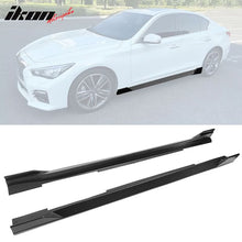 Load image into Gallery viewer, 2014-2023 Infiniti Q50 IKON Style 4PC Side Skirt PP