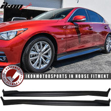 Load image into Gallery viewer, 2014-2023 Infiniti Q50 Unpainted Side Skirts Rocker Panel ABS