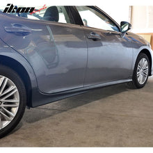 Load image into Gallery viewer, 2013-2018 Lexus ES350 ES300 Unpainted Black Side Skirts Extensions PP
