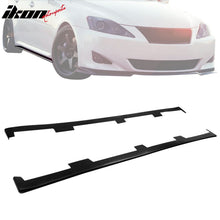 Load image into Gallery viewer, Universal Side Skirts 79" x 3" PU Black Extension Line Rocker Panel
