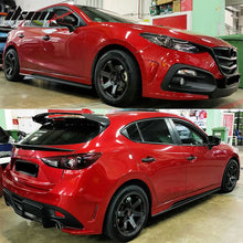 Load image into Gallery viewer, 2014-2018 Mazda 3 K-Style Unpainted Black Side Skirts ABS