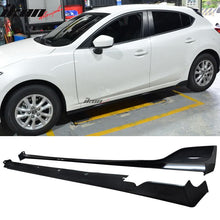 Load image into Gallery viewer, 2014-2018 Mazda 3 4Dr 5Dr MZ MS Style Side Skirts Extension Lip ABS