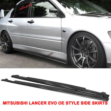 Load image into Gallery viewer, 2001-2007 Mitsubishi Lancer EVO 7 8 9 OE Style Side Skirts Pannel PU