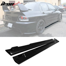 Load image into Gallery viewer, Universal Side Skirts 75" x 3.5" JDM Style PU Unpainted Black