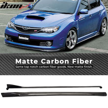 Load image into Gallery viewer, 2008-2014 Subaru Impreza WRX CS Side Skirts Rocker Panel Carbon Fiber