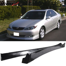 Load image into Gallery viewer, 2002-2003 Toyota Camry VIP Style Unpainted Black Side Skirts PU Sedan