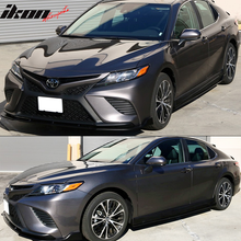 Load image into Gallery viewer, 2018-2024 Toyota Camry IKON Style Matte Black PP Side Skirts Extension