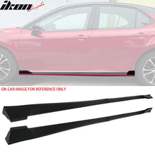 Load image into Gallery viewer, 2025-Up Toyota Camry SE XSE TRD Style Side Skirts Lip Matte Black PP