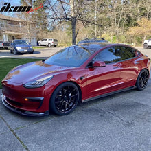 Load image into Gallery viewer, 2017-2024 Tesla 3 IKON Style Side Skirts Extension PP