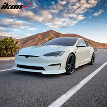 Load image into Gallery viewer, 2021-2025 Tesla Model S Gloss Black V Side Skirts Panel Carbon Fiber