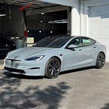 Load image into Gallery viewer, 2021-2025 Tesla Model S Gloss Black Revozport Side Skirts Carbon Fiber