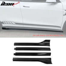 Load image into Gallery viewer, 2020-2024 Tesla Model Y IKON V3 Style Gloss Black Side Skirts Lip ABS