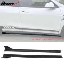Load image into Gallery viewer, 2020-2024 Tesla Model Y IKON V3 Style Matte Black Side Skirts Lip ABS
