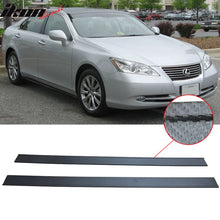 Load image into Gallery viewer, Fits 11 ES350 CF Texture Side Skirts Extension Flat Bottom Line Lip