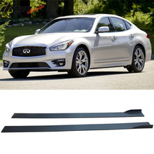 Load image into Gallery viewer, Fits 13infiniti M37S Carbon Texture Side Skirts Ext Bottom Line Pair