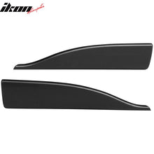 Load image into Gallery viewer, Universal V2 Style Black Endcaps Add On For Side Skirt Extensions PP