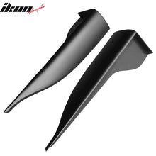 Load image into Gallery viewer, Universal V2 Style Black Endcaps Add On For Side Skirt Extensions PP