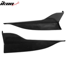 Load image into Gallery viewer, Universal V2 Style Black Endcaps Add On For Side Skirt Extensions PP