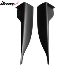 Load image into Gallery viewer, Universal V2 Style Black Endcaps Add On For Side Skirt Extensions PP