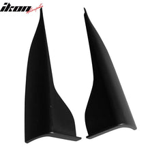 Load image into Gallery viewer, Universal V2 Style Black Endcaps Add On For Side Skirt Extensions PP
