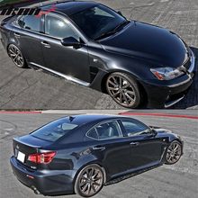 Load image into Gallery viewer, 77.5" Side Skirt Extension Flat Bottom Line Lip - Forged Carbon Fiber
