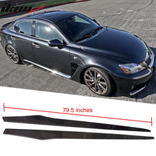 Load image into Gallery viewer, Universal 79.5" Carbon Fiber Add On Flat Bottom Side Skirt Extension