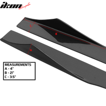Load image into Gallery viewer, Universal 75 Inch Side Skirt Extension Splitter Carbon Fiber CF