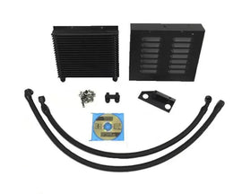 2006+ BMW 135i/1M/335i Sport Single Oil Cooler Kit - Black Finish (BM-COOL002B)