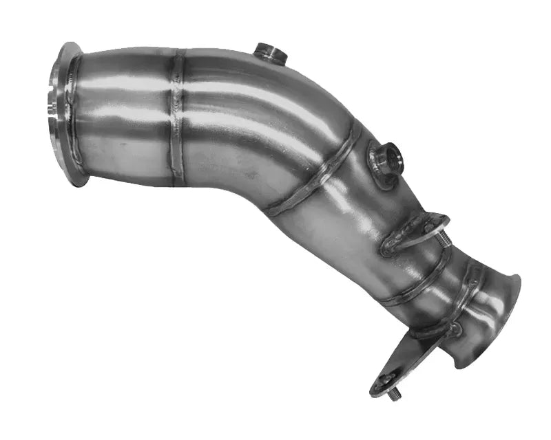 N55 Engine - Pneumatic Wastegate (3.5" Inlet) 200 CEL Catted Downpipe - Brushed Finish (BM-EXH007SCAT)