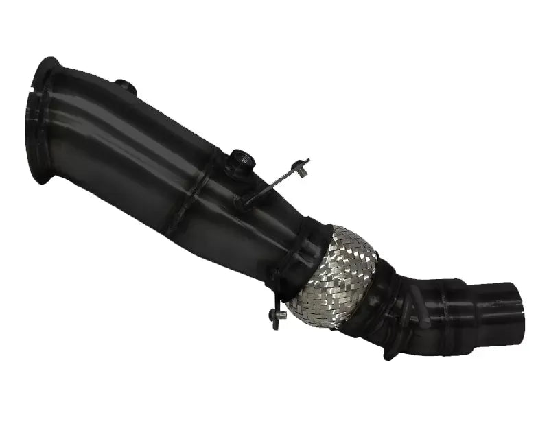 N20 Engine - Short Version 200 CEL Catted Downpipe - Thermal Coated Black Finish (BM-EXH008TBCAT)