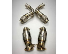 Load image into Gallery viewer, S63M Engine with OPF (EU Spec) 200 CEL Catted Downpipes Full Kit- Polished Finish (BM-EXH022PCAT-OPF)