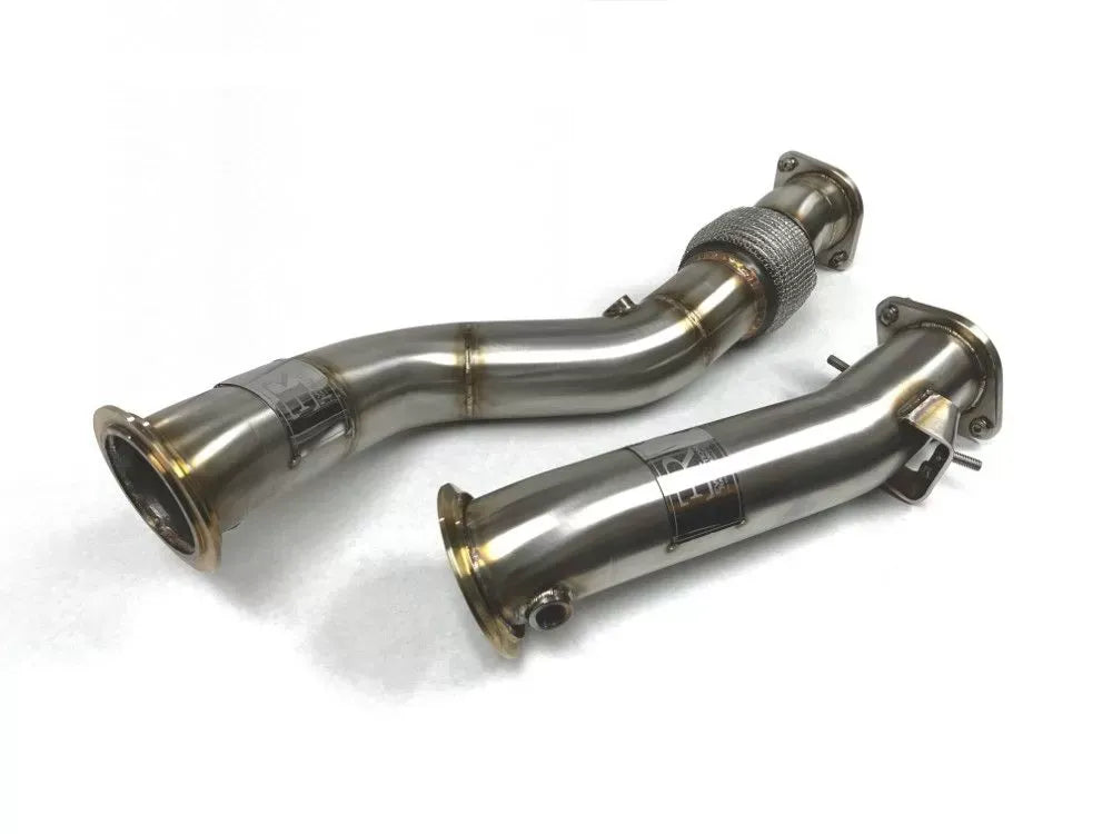 S58 Engine Catless Downpipes - Brushed Finish (BM-EXH028S)