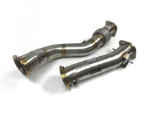 Load image into Gallery viewer, S58 Engine Catless Downpipes - Brushed Finish (BM-EXH028S)