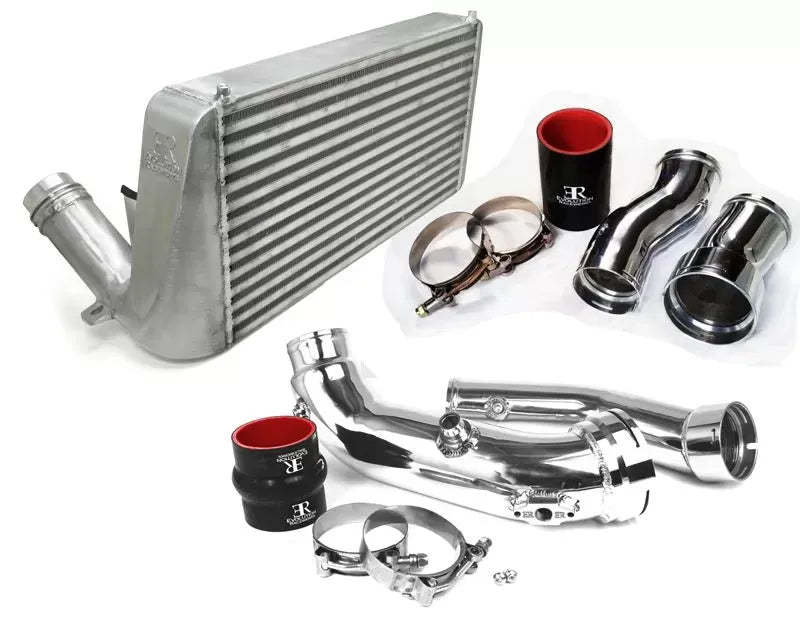 2011+ BMW 135i/335i Competition Front Mount Intercooler Kit Basic Kit Black FMIC/Polished Piping (BM-FMIC003BP1)