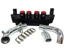 Load image into Gallery viewer, 2008-10 BMW 535i (all) Sport Front Mount Intercooler Kit Standard Kit Black FMIC/Polished Piping Description (BM-FMIC004BP2)