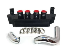 Load image into Gallery viewer, competition Front Mount Intercooler Shroud Kit Sport Front Mount Intercooler Kit Basic Kit Black FMIC/Polished Piping (BM-FMIC004BP1)