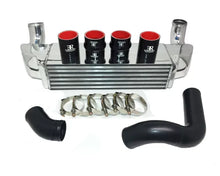 Load image into Gallery viewer, 2008-10 BMW 535i (all) Sport Front Mount Intercooler Kit Basic Kit Polished FMIC/Black Piping (BM-FMIC004PB1)