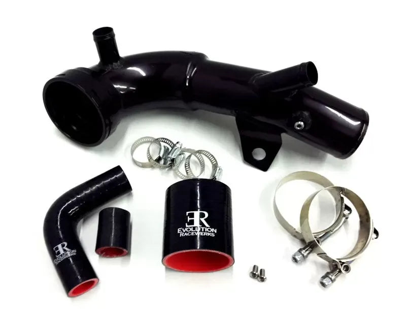 2008-11 BMW 535i (all) - N54 Engine - E60 OEM Style Chargepipe Type III Hard Anodized - Black Finish - 2 Meth Bungs Description (BM-ICP004B2)