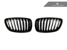Load image into Gallery viewer, AutoTecknic Gloss Black Front Grille Set - F22 2-Series
