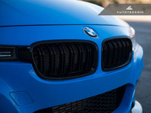 Load image into Gallery viewer, AutoTecknic Dual-Slats Gloss Black Front Grille Set - F30 3-Series