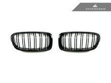 Load image into Gallery viewer, AutoTecknic Dual-Slats Gloss Black Front Grille Set - F30 3-Series