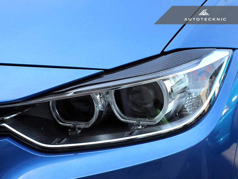 AutoTecknic Carbon Fiber Headlight Covers - F30 3 Series Sedan | F31 3 Series Wagon